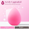BEAKEY Makeup Sponge Set of 6, Super Soft Beauty Sponges for Foundation | for Liquid, Cream & Powder Application, Pink Blender for Flawless
