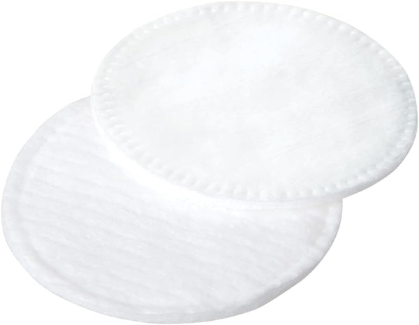 ForPro Pure & Natural Stitched Cotton Rounds for Face (400-Count), 100% Pure Cotton Makeup Remover Pads, Hypoallergenic, Lint-Free, Vegan &