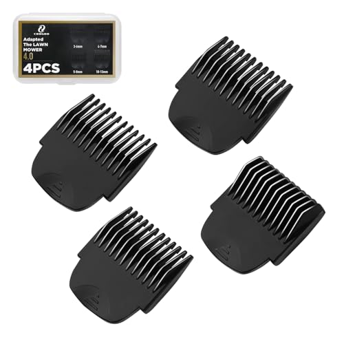 CR8GR8 Guards for Manscaped 4.0 The Lawn Mower 4.0 Trimmer, 4 Pack Lawnmower from 4.0 1/8" to 1/2", Waterproof Guide Comb Replacement for