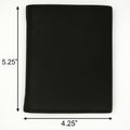 RFID Men'S Genuine Leather European Bifold Wallet Slim Hipster 2 Windows Bk