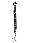 Go Ho Black Liquid Eyeliner Stamp,Star Stamp Eyeliner Makeup,Double-Side Waterproof Eyeliner Pen,Long-lasting Smudge-proof Tattoo Tools,Black Eye