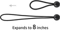 AOPRIE 30 Pack Bungee Balls, Black Ball Bungee Heavy Duty Heavyweight 4 inches Tarp Bungee Cords, Weather Resistant Tie Down Strap 4mm Thickness -