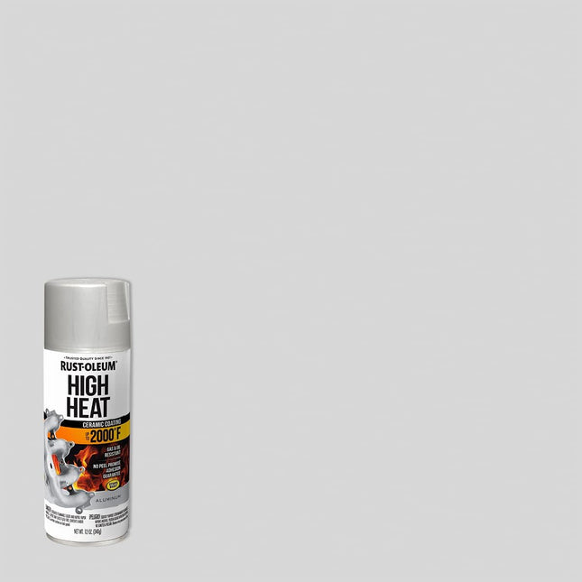 Rust-Oleum 248904 Automotive High Heat Spray Paint, 12 Ounce (Pack of 1), Flat Aluminum