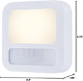 GE LED Motion Sensor Night Light, Plug-in, Dusk-to-Dawn Sensor, 20 Lumens, Soft White, Ideal for Bedroom, Bathroom, Kitchen, or Hallway – 40865 (1