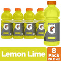 Gatorade Thirst Quencher, Lemon-Lime, 20 Fl Oz (Pack of 8) | Electrolyte Drink, Hydration Lemon Lime 20 Fl Oz (Pack of 8)