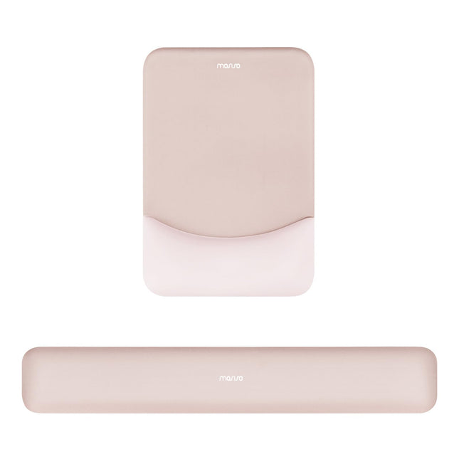 MOSISO Wrist Rest Support for Mouse Pad&Keyboard Set, Rectangular Ergonomic Mousepad Non-Slip Base Home/Office Pain Reli
