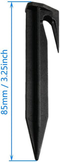 200x 3.3 Boundary Wire Stake Lawn Plastic Tent Pegs Landscape Staples for Robomow Mower Husqvarna Automower Pet Fence for use in Garden Lawn, Black