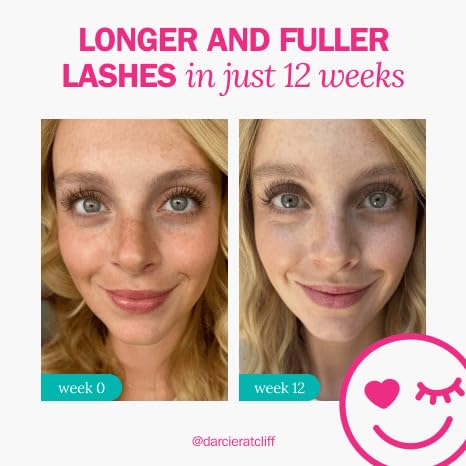 fLASH Eyelash Serum for Long, Curled Natural Lashes - Enhances & Strengthens, Safe & Effective Formula for Contact Wearers & Sensitive Eyes, 3