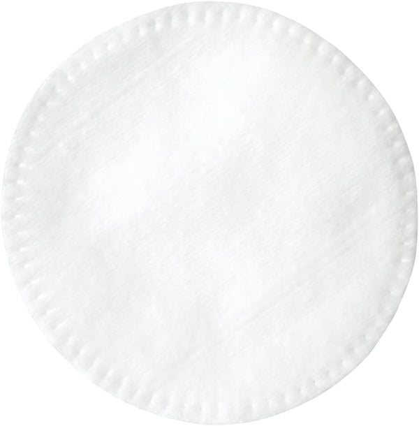 ForPro Pure & Natural Stitched Cotton Rounds for Face (400-Count), 100% Pure Cotton Makeup Remover Pads, Hypoallergenic, Lint-Free, Vegan &