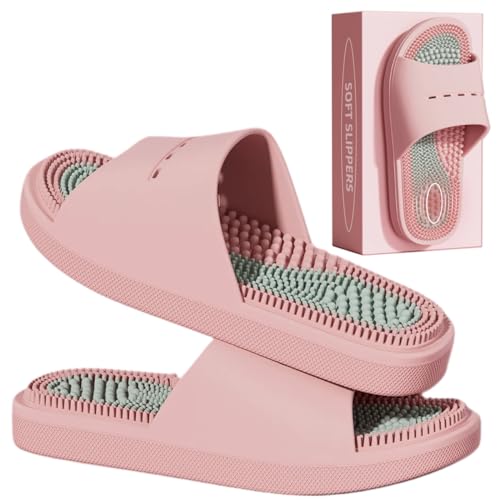 Acupressure Massage Slippers Acupressure Foot Massager Shoes Reflexology Sandals Gift for Men Women Reduce Feet Neuropat