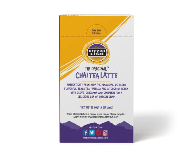 Oregon Chai Original Dry Chai Latte Mix, 8 Count (Pack of 1) ORIGINAL 8 Count (Pack of 1)