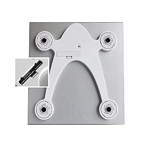 Moss & Stone Silver Digital Bathroom Scale for Body Weight, Smart Step-On Technology, Backlit LCD Display, High Accuracy