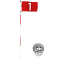 THIODOON Golf Flagstick 6ft Golf Flag and Cup for Yard Pro Detachable Golf Hole Cup and Flag for Driving Range Backyard Upgrade Anti-Rust Glass