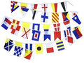 Flaglink International Marine Navy Signal Code Flag Set Of 40 Flags 8x12 inches - Length 40 Fts - Nautical Maritime Boat Ship Vessel Nautical