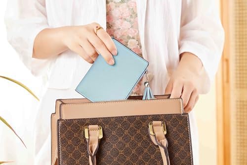 Gostwo Small Wallets for Women, Stylish Womens Wallet with ID Window, Zippered Coin Pocket and Tassel. Cute RFID Wallet for Women, ideal for Teen