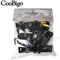 CooBigo 5/8" Compass Whistle Buckle Plastic Paracord Bracelet Outdoor Camping Emergency Survival Travel Kits 10pcs 5/8 Inch Black