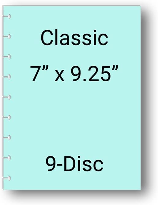 Habit Tracker Inserts for 9 Disc Planners, Habit Log, Resolution Tracker, Monthly Habit Planner for Medium Size Planners (9 Disc Classic (7" X 9.25"))