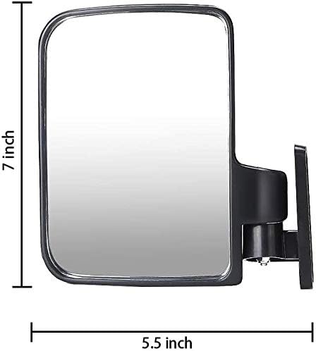 Universal Folding Golf Cart Side View Mirrors for EZGO, Club Car, Yamaha