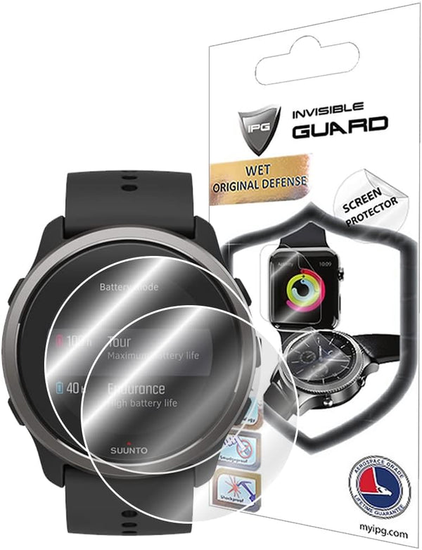 IPG for Suunto Watch 5 Peak Hydrogel Screen Protector (2 Units) Invisible HD Clear Film Anti Scratch Guard-Smooth/Self-Healing/Bubble for 5Peak