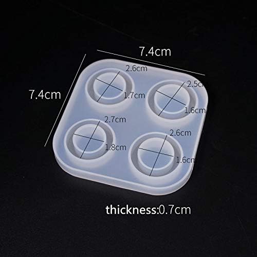 Finger ring Silicone Mold Resin Mould for jewelry making DIY tool epoxy resin molds for Resin ring (6size)