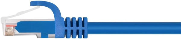 Monoprice Cat5e Ethernet Patch Cable - Snagless RJ45, Stranded, 350Mhz, UTP, Pure Bare Copper Wire, 24AWG, 25 Feet, Blue - Flexboot Series Blue 25