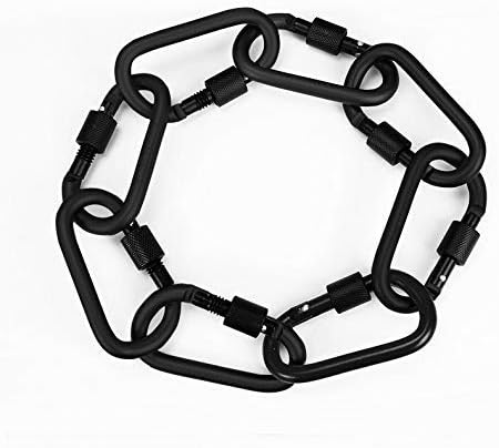 Locking Carabiner Clip, Vonpri 3 Inch D Ring Clips Spring Snap Key Chain Hook Screw Gate Aluminum Carabiners for Outdoor Travel Camping Fishing