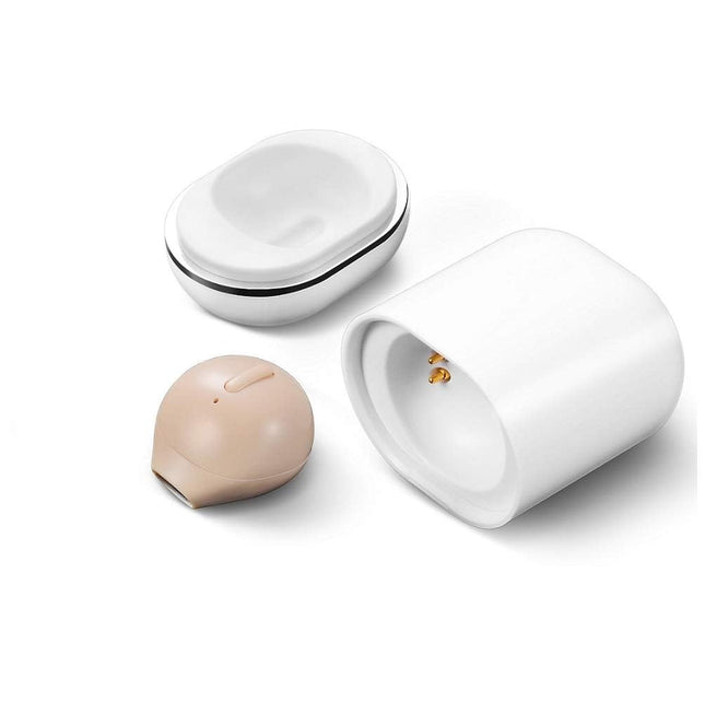 Invisible Earbuds Mini Single Earbuds Tiny Discreet Hidden Earphones for Work, Small Ear Canals In-Ear Wireless with Cha