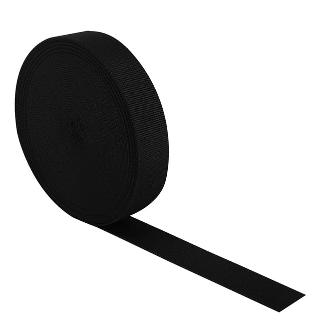 RETON Nylon Webbing Strap, 1 1/4 Inch Black Nylon Heavy Webbing Straps Durable N