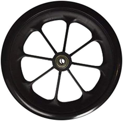 Wheel Replacement for Wheelchairs, 8 Inch by 1 Inch Black (2)