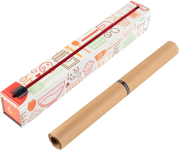 Chicwrap Baker'S Tools Parchment Paper Dispenser - Includes 15"X 33" (42 Sq.Ft) Roll Unbleached Baking, Cooking & Culinary Paper - Reusable