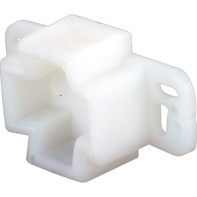 Prime-Line R 7261 White, Plastic, Center Rail Drawer Track Rail Support Bracket (2 Pack)