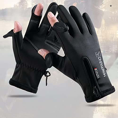 Winter Gloves With Removable Fingertips Gloves With Fingers CutOut X-Large Grey