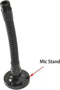 Gooseneck Table Microphone Mount - 5/8 Male, Black, 1Pack Microphone Stand Black