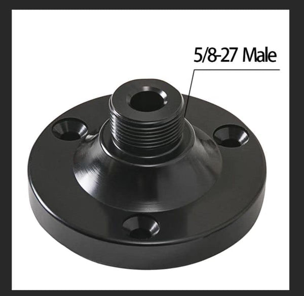 Gooseneck Table Microphone Mount - 5/8 Male, Black, 1Pack Microphone Stand Black