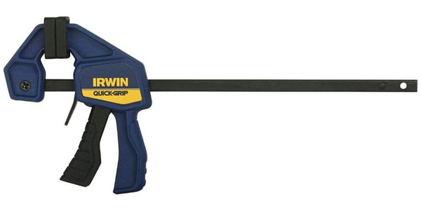 IRWIN QUICK-GRIP Bar Clamp, One-Handed, Micro, 4-1/4-Inch (1964746), Yellow 1 count (Pack of 1) 4-1/4 inch
