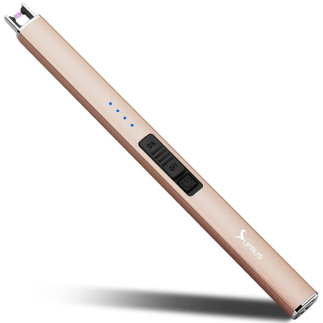 SUPRUS Electric Lighter Arc Windproof Flameless USB Rechargeable Lighter with Sa