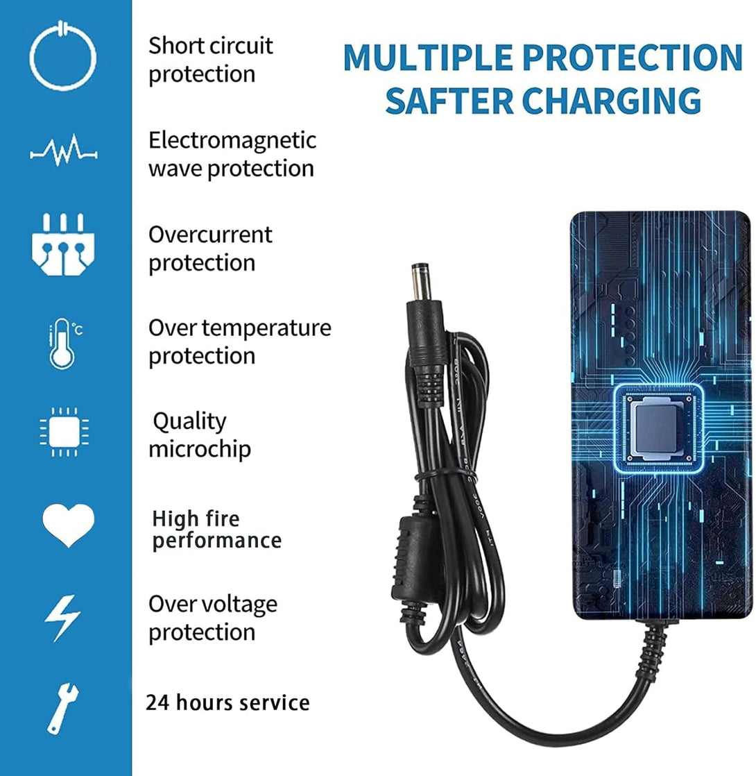 24V DC Power Supply 6A 144W,100-240V AC to DC Adapter with 5.5Mm X 2.5Mm&2.1Mm Output Plug, 24Volt 6Amp Power Supply 5Amp 4Amp 3Amp 2Amp 1Amp Adapter for 24V LED Strip Light, CCTV Cameras, Printer