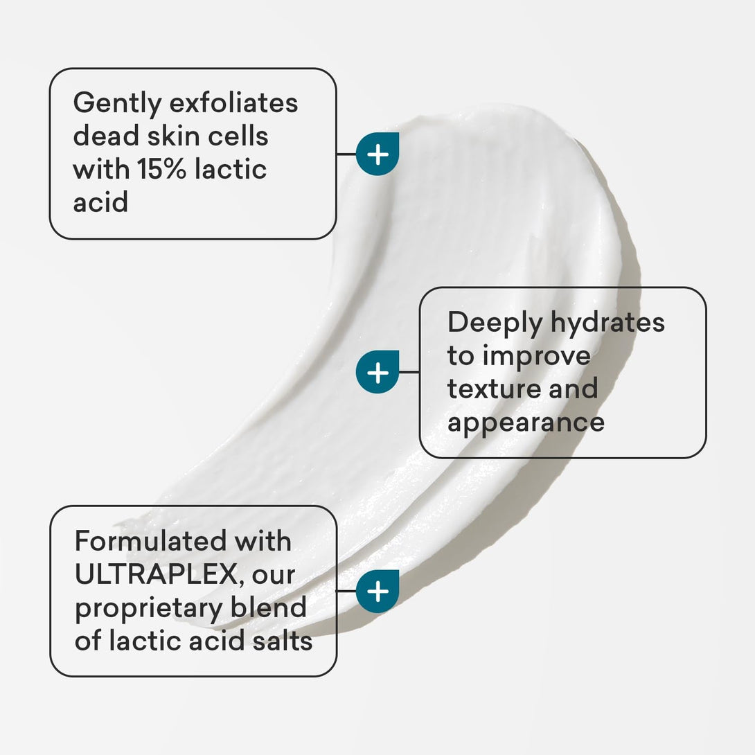 Amlactin Foot Repair Cream - 3 Oz Cream for Dry Cracked Heels with 15% Lactic Acid - Exfoliator and Moisturizer for Dry Skin (Packaging May Vary)