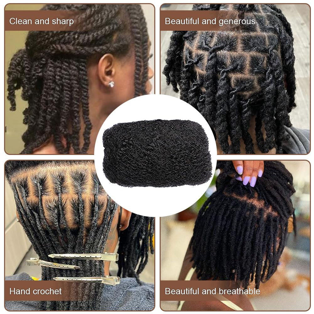 Premium Afro Kinky Bulk Human Hair 100%, Afro Kinkys Human Hair Bulk for Dreadlock Extensions, Repair Locs, Create Dreadlocks. Can Dye and Bleach, 8 Inch 30G/Pack