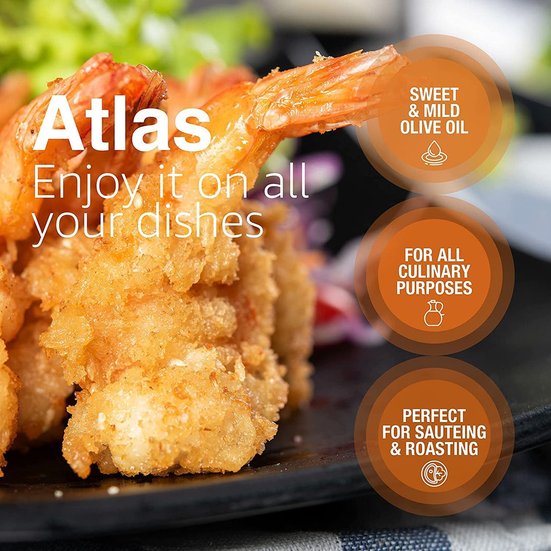 Atlas 750 Ml Organic Cold Press Extra Virgin Olive Oil with Polyphenol Rich from Morocco | Newly Harvested Unprocessed from One Single Family Farm | Moroccan EVOO Trusted by Michelin Star Chefs