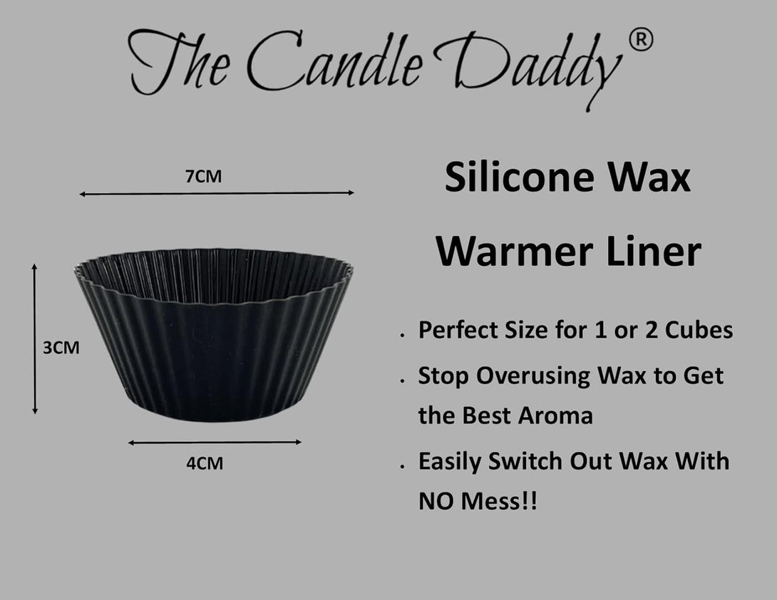 The Candle Daddy (3 White Silicone Wax Warmer Reusuable Liners - Must Have for All Wax Melt Users - Specifically Designed for Any Wax Warmers