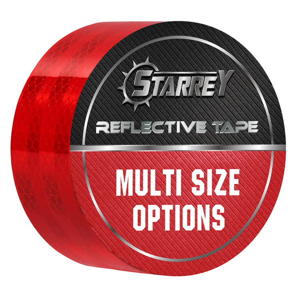 Reflective Tape 1 Inch Wide 15 FT Long DOT-C2 High Intensity Red - 1 Inch Trailer Reflector Safety Conspicuity Tape for Vehicles Trucks Bikes Cargos Helmets