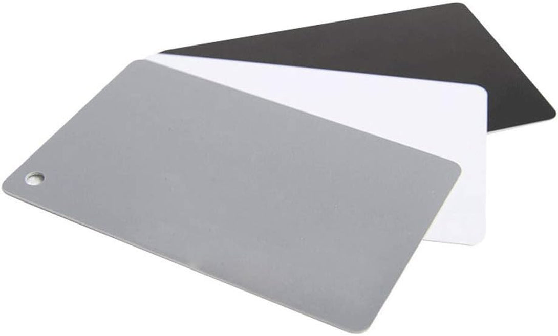 Grey Card White Balance Card 18% Exposure Photography Card Custom Color Calibration Dslr/Slr/Evil Camera Checker for Digital Photography Video (3.35" X 2.2")