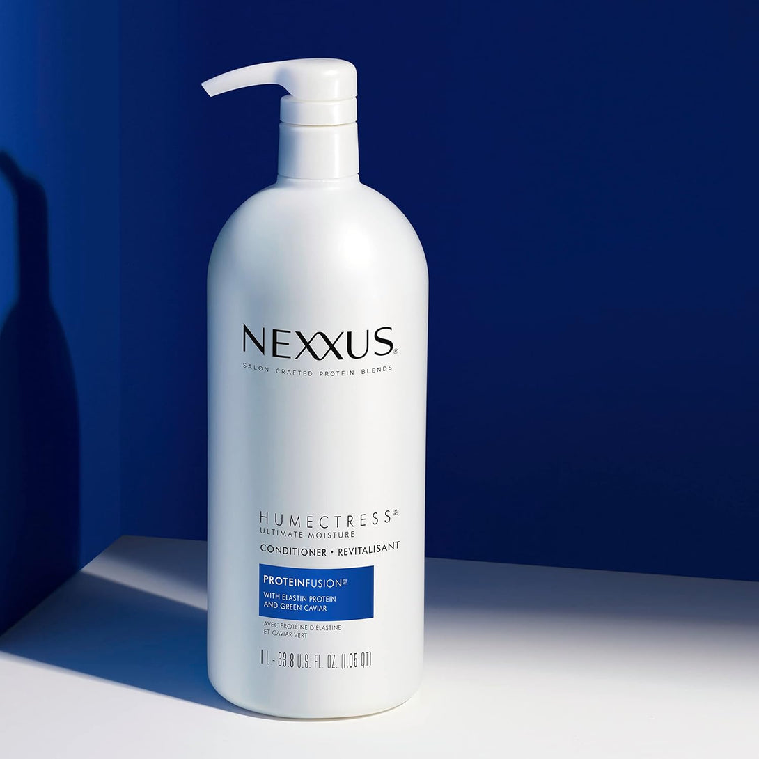 Nexxus Humectress Moisturizing Conditioner Ultimate Moisture for Dry Hair Moisturizing Proteinfusion with Elastin Protein and Green Caviar 33.8 Oz