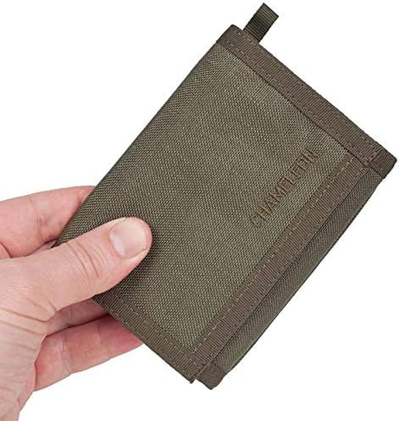 Chameleon Trifold Men Nylon Wallet - Military Tactical Mens Wallets- ID Card Holder - Canvas Thin Front Pocket Travel Wallet -Coin Zipper Pocket