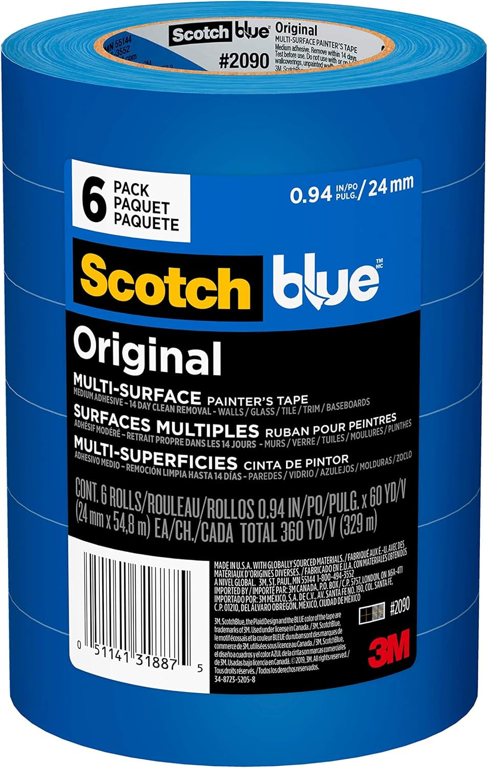 Scotch Painter'S Tape and 9-Inch Brown Masking Paper for Painting Projects