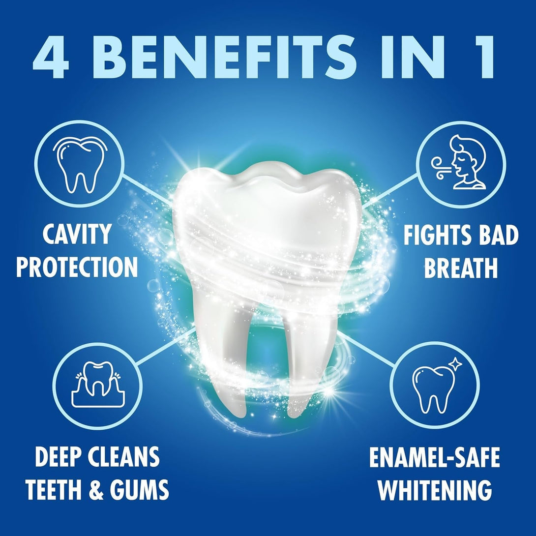 ARM & HAMMER Toothpaste plus Therabreath Breath Fresheners, Invigorating ICY Mint Flavor, Whitening Anticavity Fluoride Toothpaste for Bad Breath, 5.5 Oz (Pack of 2)