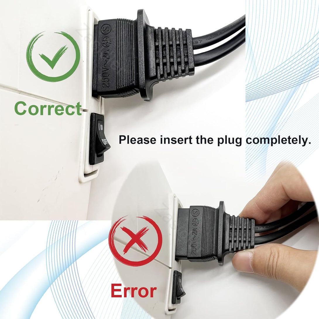 Sewing Machine Foot Pedal and Power Cord for Brother, Sewing Machine Power Cord Replacement, Apply to #J00360051 Jx2517 Lx3817 Ls2125 Xm2701 Xl2600 Lx3125 1034D Lx2500 Xl5130 Gx37 Ls2400 Xr3774 Lx3014