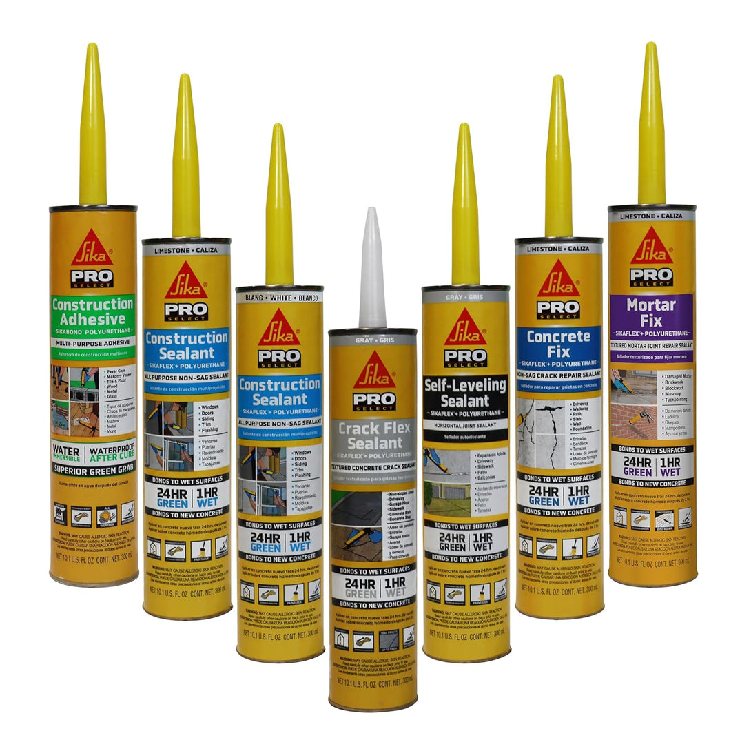 Sikaflex Mortar Fix, Limestone, Polyurethane Sealant for Repairing Damaged Mortar, Joints and Gaps. Sealing Mortar Cracks 10.1 Fl. Oz Cartridge