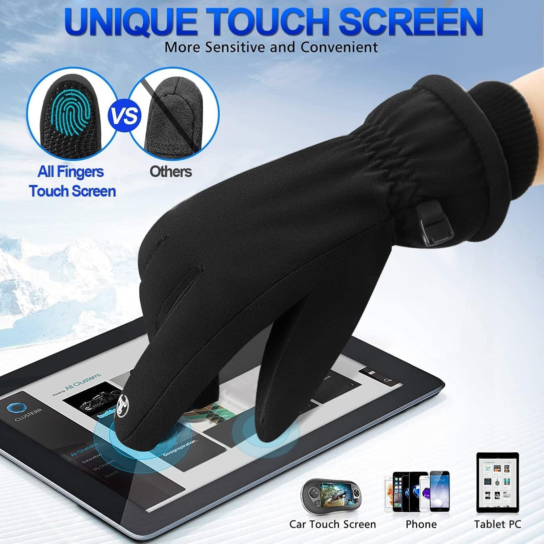 Winter Touchscreen Gloves - Cold Weather Windproof Warm Thermal for Running Cycling Outdoor Activities for Men and Women